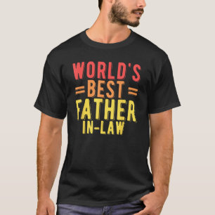 Mens World's Best Father In Law Daughter In Law Fa T-Shirt