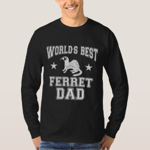 Mens Worlds Best Ferret Dad T-Shirt
