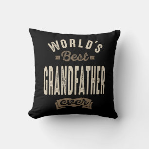 Mens World's Best Grandfather Ever Gift Cushion