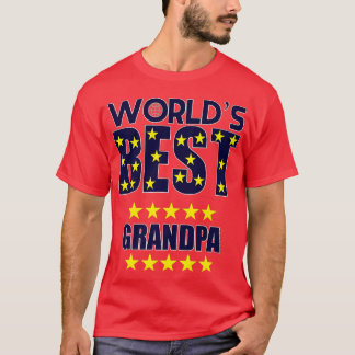 Mens Worlds Best Grandpa Funny  Grandfather Humor  T-Shirt
