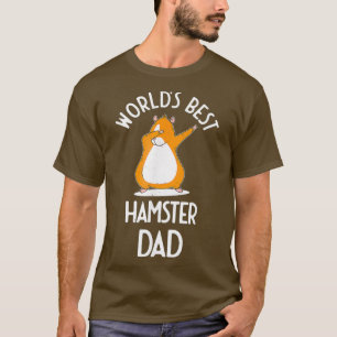 Mens Worlds Best Hamster Dad Dabbing Funny Hammy T-Shirt