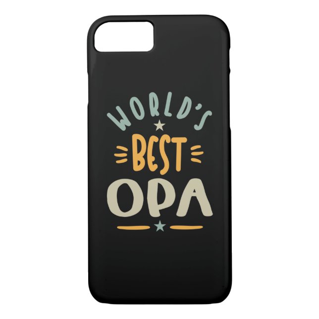 Mens World's Best Opa - Father Grandpa Gift Case-Mate iPhone Case (Back)