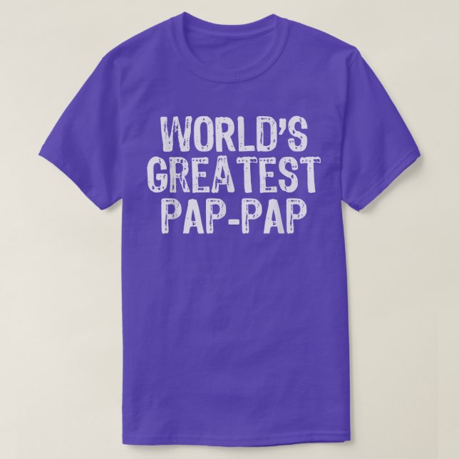 Mens World's Greatest PapPap Father's Day Gift Chr T-Shirt (Design Front)