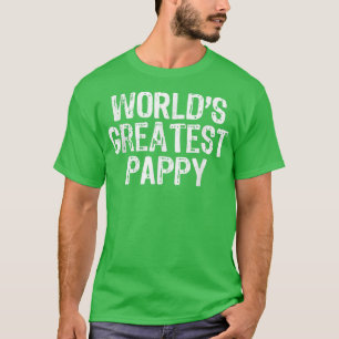 Mens World's Greatest Pappy Father's Day Gift Chri T-Shirt
