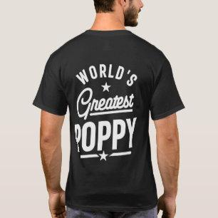 Mens World's Greatest Poppy Father's Day Gift T-Shirt