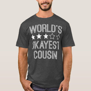 Mens Worlds Okayest Cousin  Funny Cousin  T-Shirt