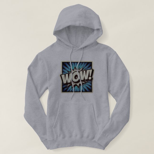 mens wow hoodie (Design Front)