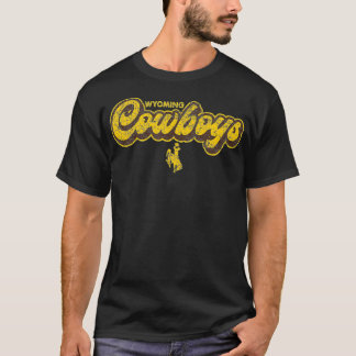 Mens Wyoming Cowboys Apparel Block Athletics  T-Shirt