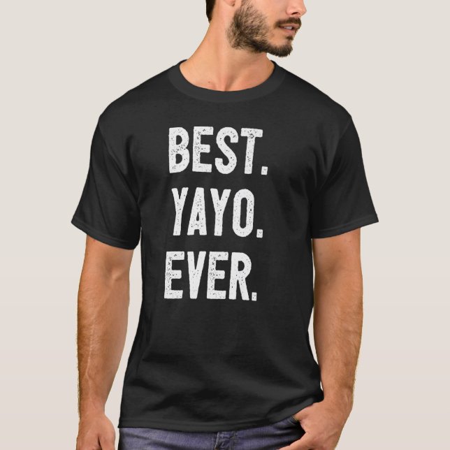Mens Yayo Grandpa I Love Yayo Spanish Granddad Bes T-Shirt (Front)