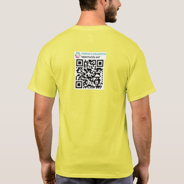 Men's Yellow CEO Act T-Shirt (Back)