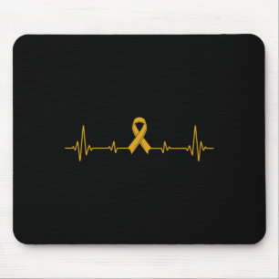 Mens Yellow Ribbon Suicide Prevention Awareness Mouse Mat