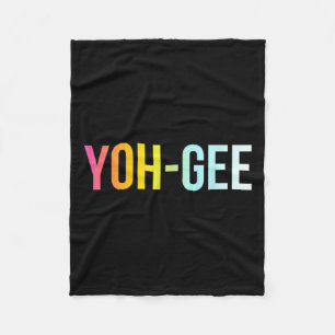 Mens Yoh-gee - Yogi - Funny Cool Yoga Love Quote Fleece Blanket