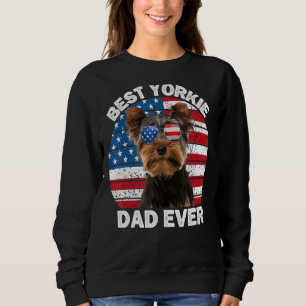 Mens Yorkie Dad For Men Yorkshire Terrier 4th Of Sweatshirt