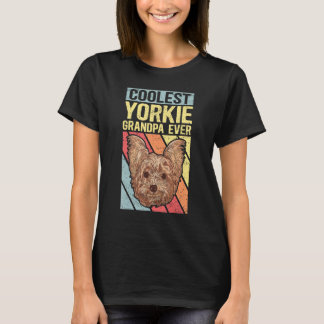 Mens Yorkie Grandpa Dog Owner Yorkshire Terrier 2 T-Shirt
