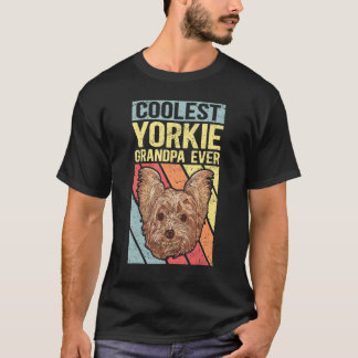 Mens Yorkie Grandpa Dog Owner Yorkshire Terrier 2 T-Shirt