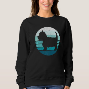 Mens Yorkshire Terrier Dog Retro Yorkshire Sunset Sweatshirt