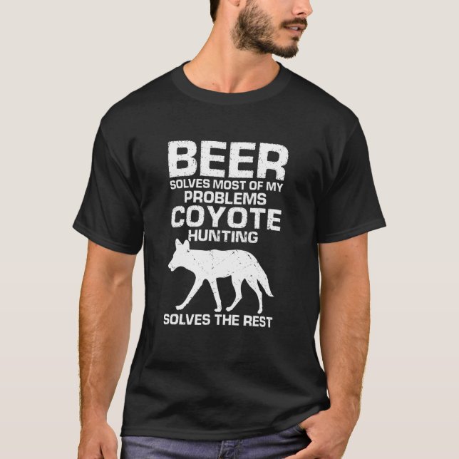 Mens Yote Hunting for Coyote Hunting and Coyote Sl T-Shirt (Front)