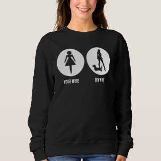 Mens Your Wife My Wife Dachshund Dog For Husband Sweatshirt