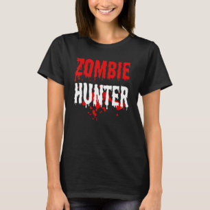 Mens Zombie Hunter Scary Halloween T-Shirt