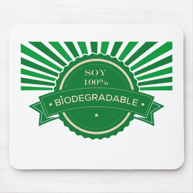 Mensaje Soy 100% Biodegradable Mouse Mat (Front)