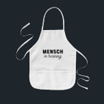Mensch in Training Jewish Humour  Kids Apron<br><div class="desc">"Mensch" is a Yiddish term of endearment meaning "good person" or someone with good qualities. This kid's apron makes the perfect gift for a boy on Hannukah,  his birthday or everyday occasions.</div>