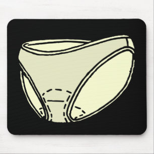 MENSTRUAL PADS IN UNDERWARE MOUSE MAT