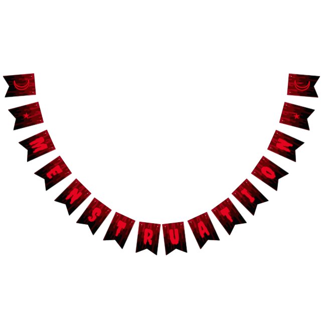 Menstruation Red Horror Blood Period Party Bunting (All)