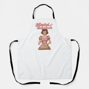 “Mental Bakedown” Funny Girly Retro Housewife  Apron