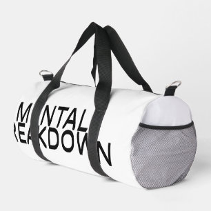 Mental Breakdown Professional Grade Large Duffle Bag