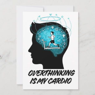 Mental Fitness Art – Train Your Mind Concept Invitation