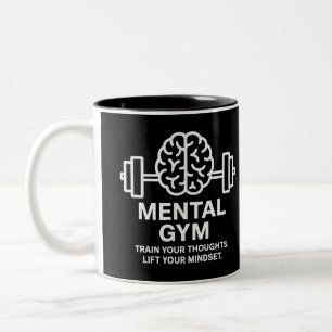 Mental Gym – Motivational Mindset Two-Tone Coffee Mug