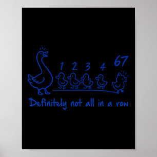 Mental Health 67 Meme Teacher Definitely Not All I Poster