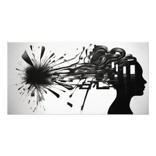 Mental health  abstract art photo print