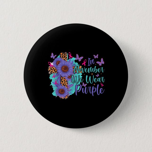 Mental Health Amp Suicide Awareness  6 Cm Round Badge (Front)