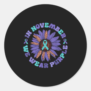 Mental Health &amp; Suicide Awareness  Classic Round Sticker