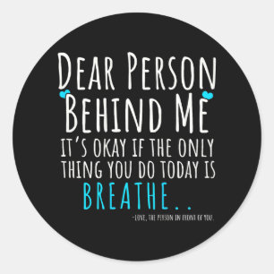 Mental Health & Suicide Prevention Awareness P Classic Round Sticker