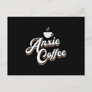 Mental Health Anxie Coffee Drinker Care Awareness Postcard