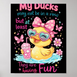 Mental Health Anxiety Duck My Ducks May Not Be In Poster