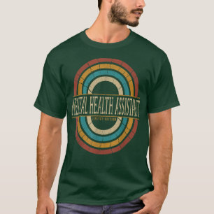 Mental Health Assistant Vintage Retro 3256 T-Shirt