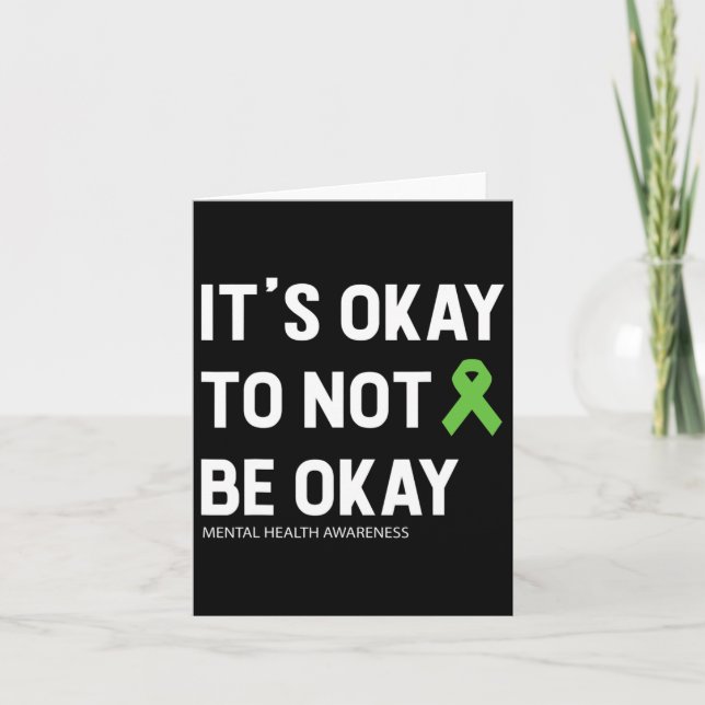 Mental Health Awareness 1  Card (Front)