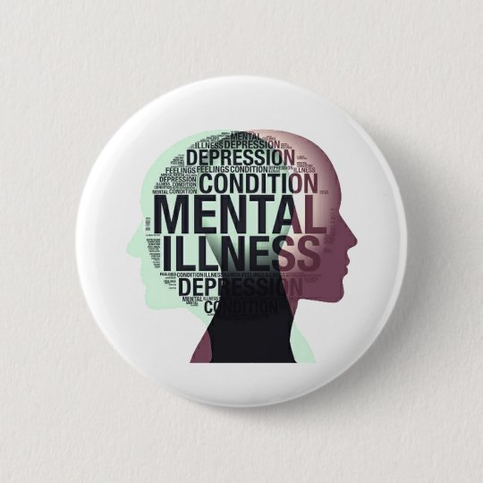 Mental health awareness 6 cm round badge Zazzle.co.uk