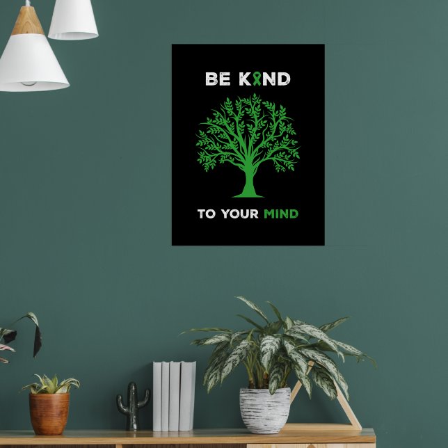 Mental Health Awareness Be Kind To Your Mind Poster (Living Room 1)