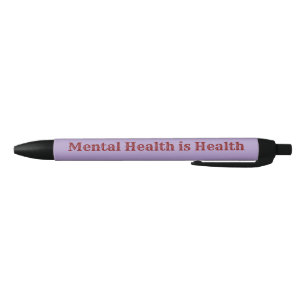 Mental Health Awareness  Black Ink Pen