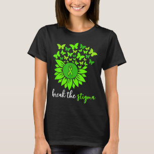 Mental Health Awareness Break The Stigma Butterfly T-Shirt