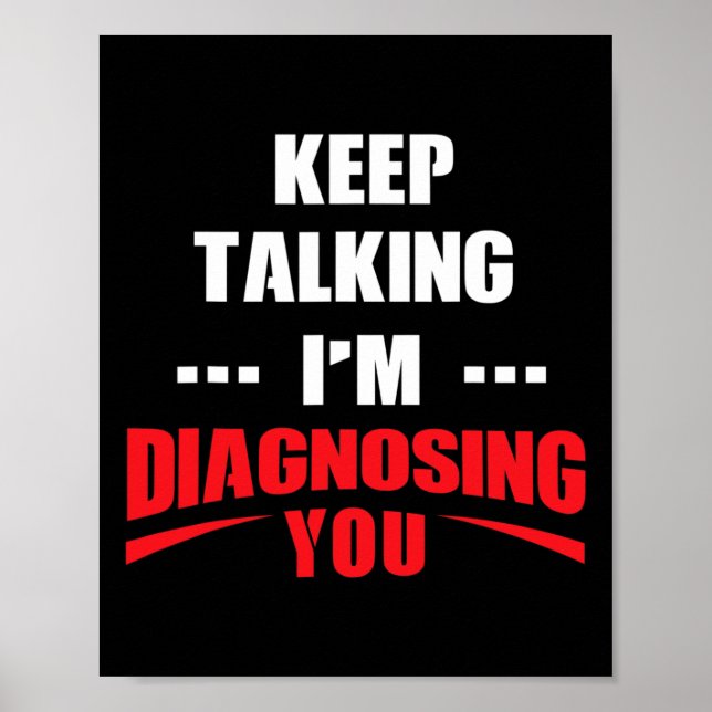 Mental Health Awareness Counsellor Gift - Therapis Poster (Front)