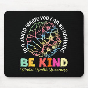 Mental health awareness depression prevention mouse mat