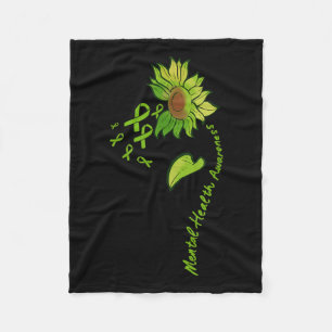 Mental Health Awareness Depression Suicide Prevent Fleece Blanket