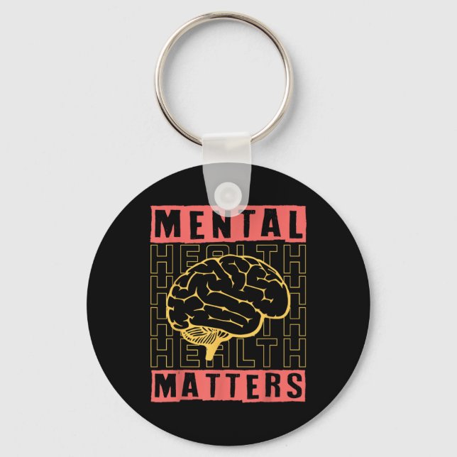 Mental Health Awareness Depression Suicide Prevent Key Ring (Front)