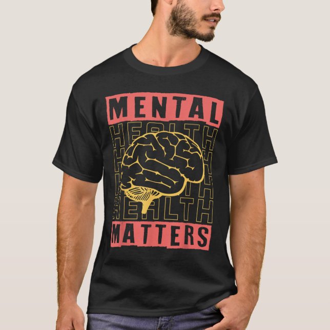 Mental Health Awareness Depression Suicide Prevent T-Shirt (Front)