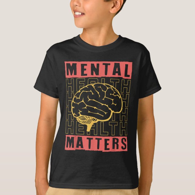 Mental Health Awareness Depression Suicide Prevent T-Shirt (Front)